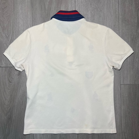 Gucci Polo T-Shirt White Small Mens - Picture 5 of 8